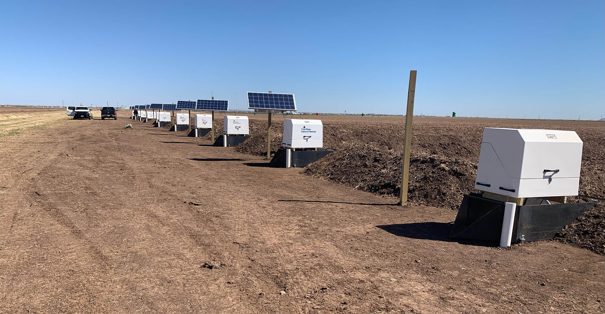 2022-reg-ag.jpg Water flumes and automated water samplers at the Southwest Research and Extension Center in Altus.