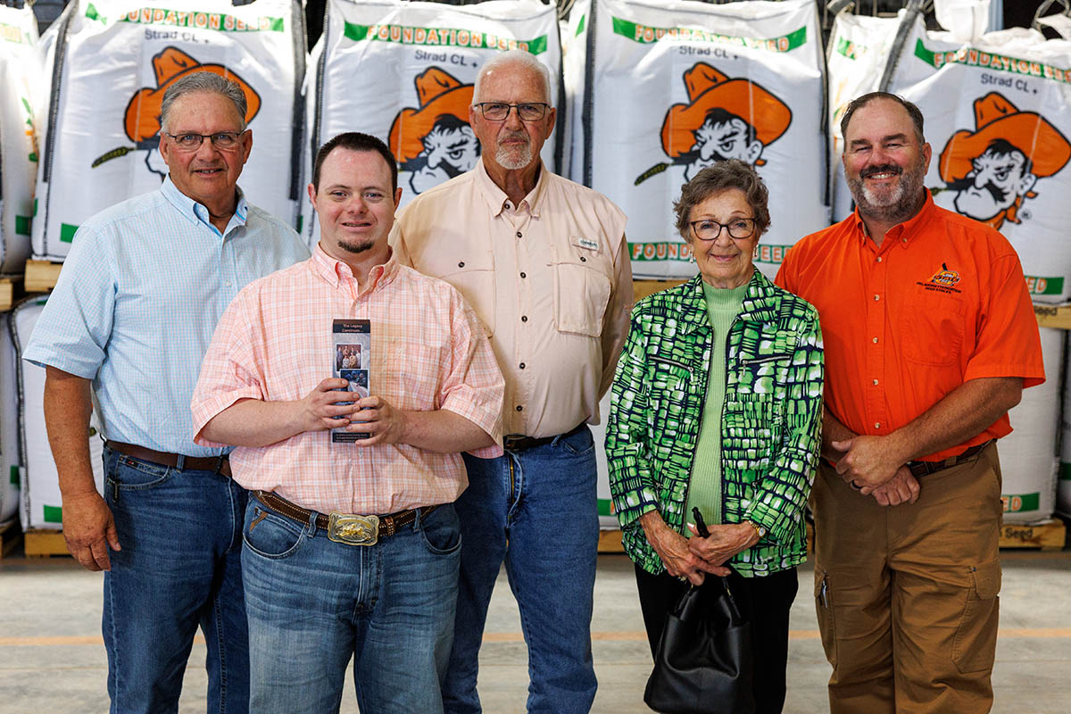 Jeff Wright with the Lasley Family